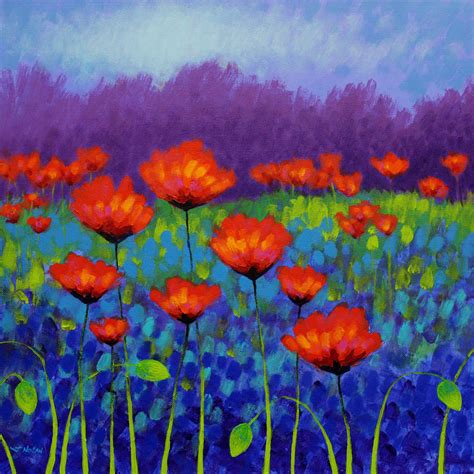 Poppies Poppy Painting Abstract Painting Poppy Art