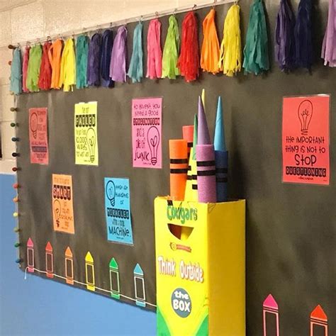 Bright Ideas Classroom Reveal Crayon Themed Classroom Kindergarten