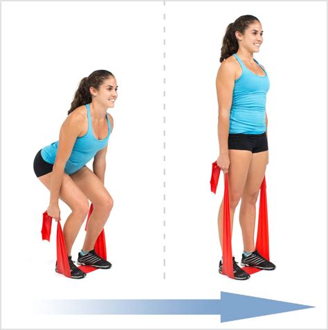 Squats With Flat Resistance Bands Leg Workout Interval Workout Band Workout