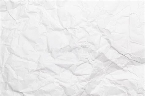 White Crumpled Paper Texture