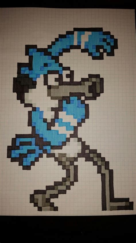 Mordecai Pixel Art Minecraft Dibujos Sencillos Dibujos Fáciles