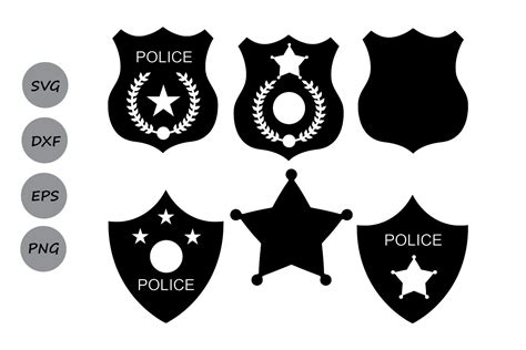 Police Badge SVG, Police SVG, Police Badge Monogram SVG. (86725) | Cut