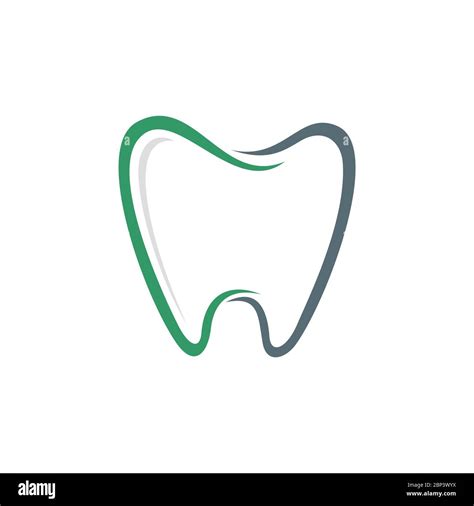 Tooth Shape Dental Care Logo Template Illustration Design Vector Eps