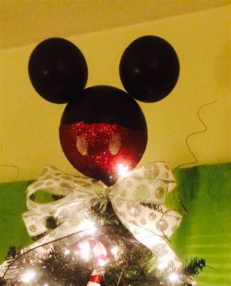 Sparkling Mickey Mouse Christmas Tree Topper