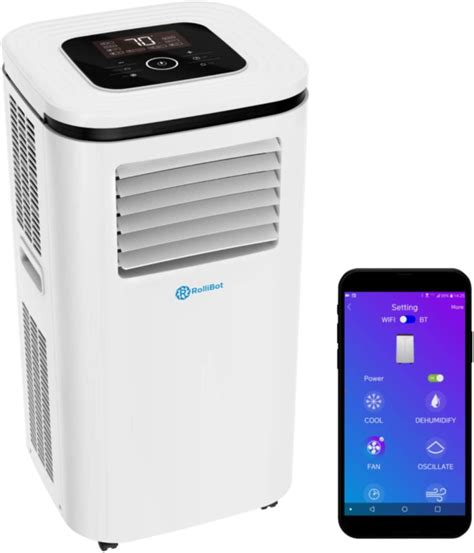 Rollibot 14000 Btu Portable Air Conditioner With Dehumidifying And