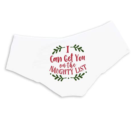 i can get you on the naughty list christmas panties holiday t sexy funny slutty booty shorts