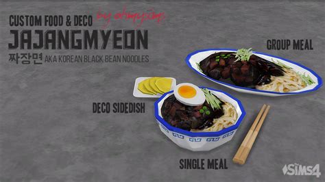 Mod The Sims Jjajangmyeon Korean Black Bean Noodles