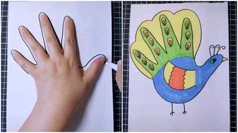 Easy Drawing Tricks For Kids With Your Hand Drawing Ideas For Kids