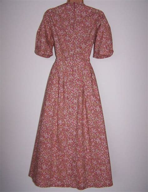 Laura Ashley Vintage Blush Meadow Summer Tea Dress Scalloped Etsy