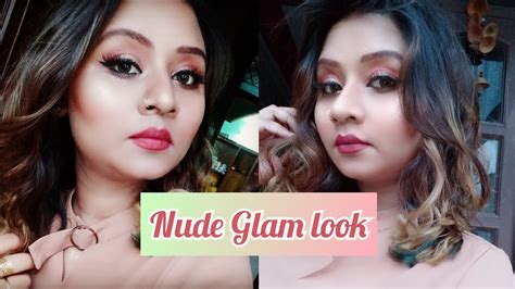 Nude Glam Look For Beginner Easy Step By Step Youtube