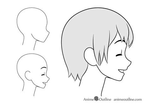 How To Draw Anime Facial Expressions Side View Animeoutline
