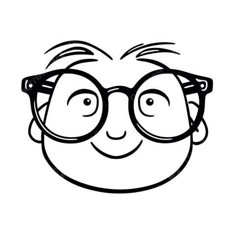 nerd glasses coloring pages