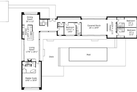 Small, single story), garage type (e.g. L Shaped House Plans for Narrow Lots | plougonver.com