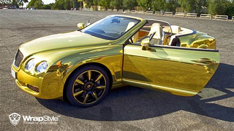 Bentley Gold Chrome Wrapstyle