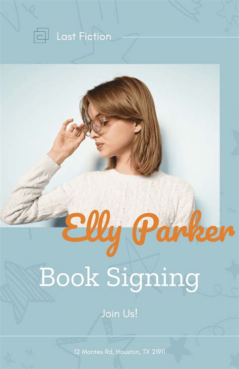 Book Signing Promotion Poster In Illustrator Psd Word Publisher