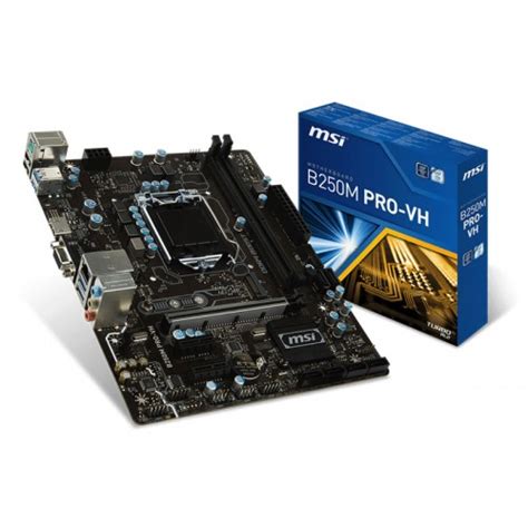 This user guide gives information about board layout, component overview and bios setup. MSI B250M PRO-VH - MEGVA - Servicios Informáticos