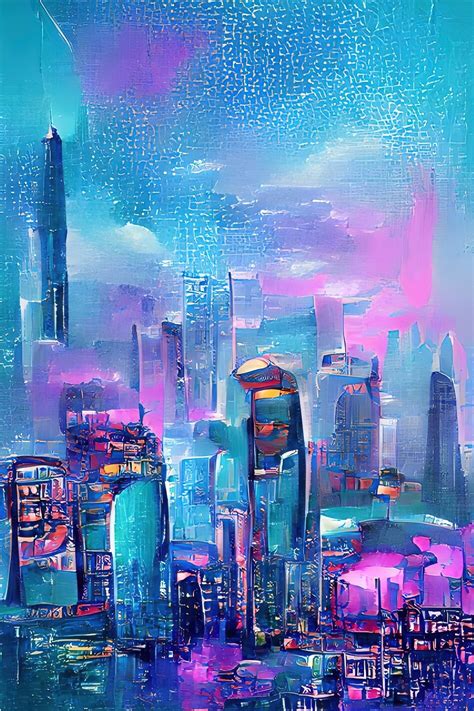 Artstation Futuristic Vivid Cityscape With A Fantasy Touch Artworks