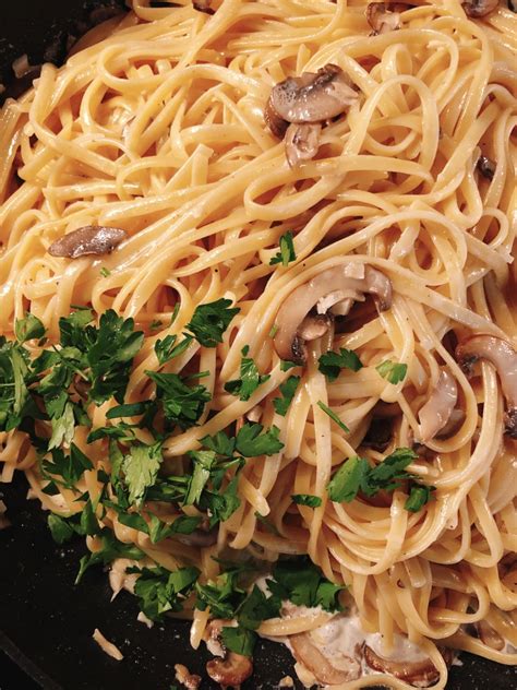 Easy Creamy Pasta With Baby Bella Mushrooms Recipe Delishably