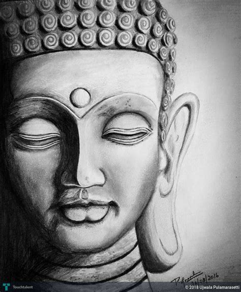 Buddha Pencil Sketch