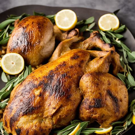 Roast Guinea Fowl With Chestnut Sage And Lemon Stuffing Recipe