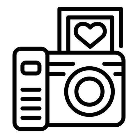 Wedding Camera Icon Outline Style 15677431 Vector Art At Vecteezy