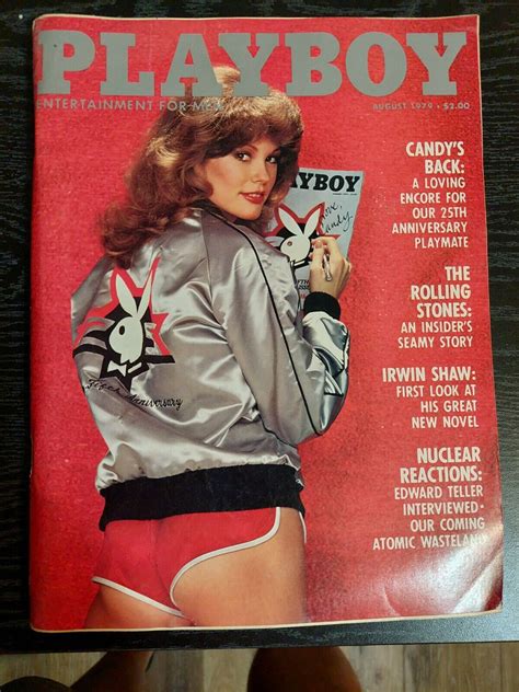 Playboy Magazine August Candys Back Th Anniversary Playmate Vintage Values Mavin