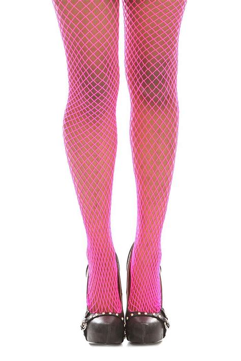 Neon Hot Pink Medium Fishnet Tights Fishnet Tights Outfit