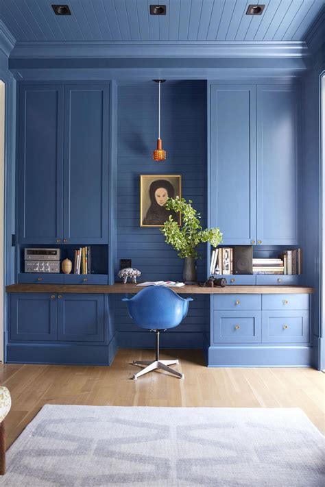 Image Kitcheninteriordesign Home Office Design Blue Home Offices