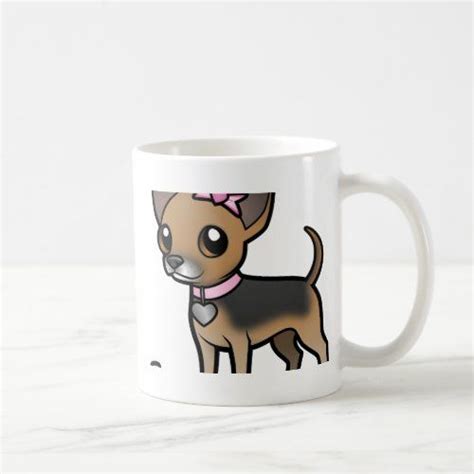 Cute Cartoon Chihuahua Products Coffee Mug Mugs Chihuahua Coffee Mugs