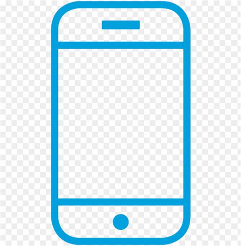 Cell Phone Icon Blue Png Image With Transparent Background Toppng