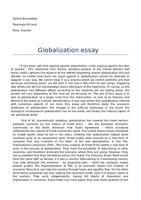 Globalization Paragraph Aspects Of Globalization Concept 2022 11 02