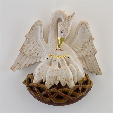 Pelican Symbol Of Christ Albl Oberammergau Woodcarving Studio