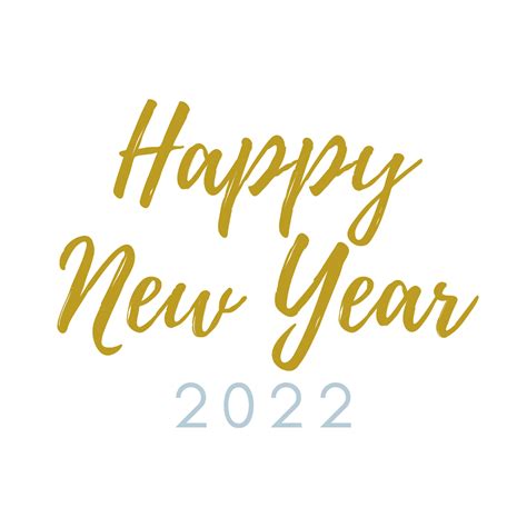 Frohes Neues Jahr 2022 Gold Silber Text Grußkarte Transparente Png