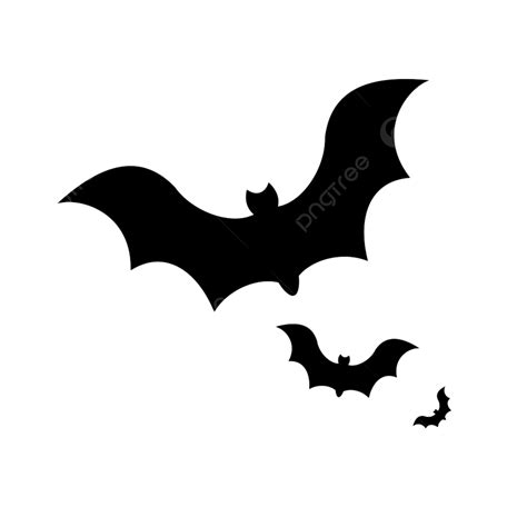 Black Bat Silhouette Png Transparent Halloween Black Bat Icon Design