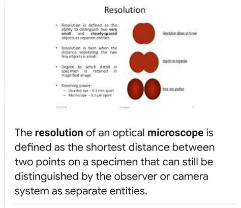 What Is Resolution In Microscopy