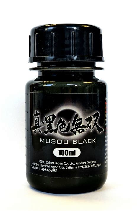 Musou Black Water Based Acrylic Paint 100ml Japan Blackest Black In The