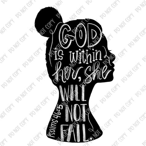 God Is Within Her She Will Not Fail Psalms 46 5 PNG File Etsy