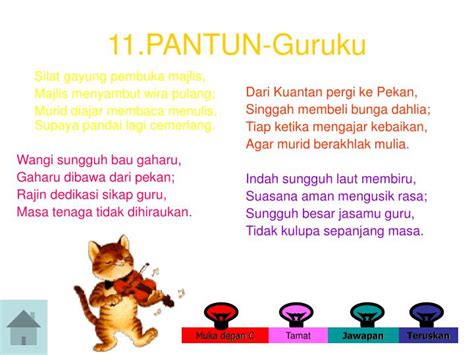 Tuntun dari bahasa jawa yang artinya menyusun, menuntun, atau. Pantun Guru