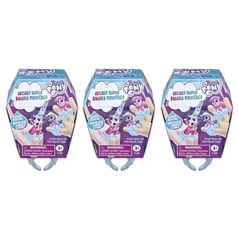 My Little Pony Secret Rings Blind Bag 3 Pack 3 Series 1 Toys With