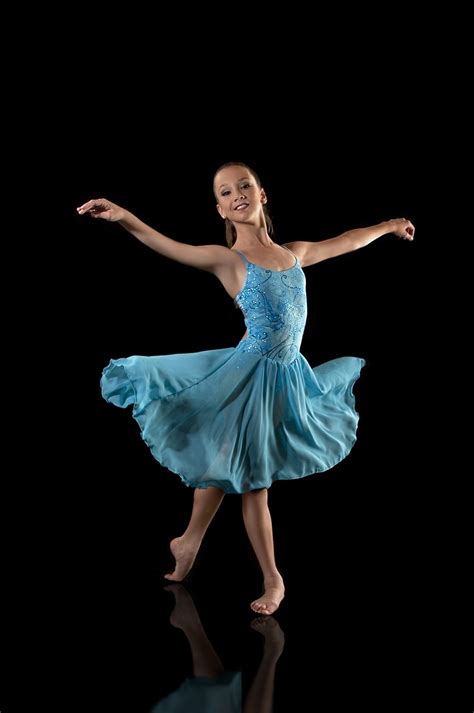 Tie Dye Blue Lyrical Dress Dança Balé Bailarina