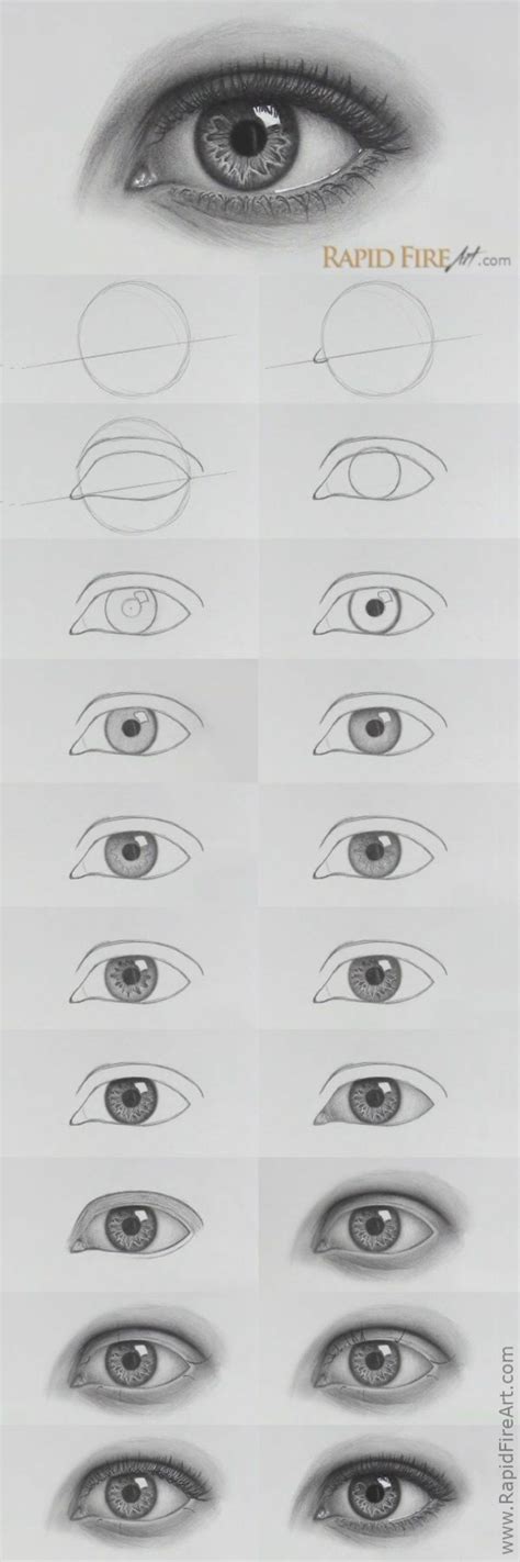 How To Draw Eyes Step By Step Easy How To Draw Manga Eyes 50 Easy Step By Step Lessons For The