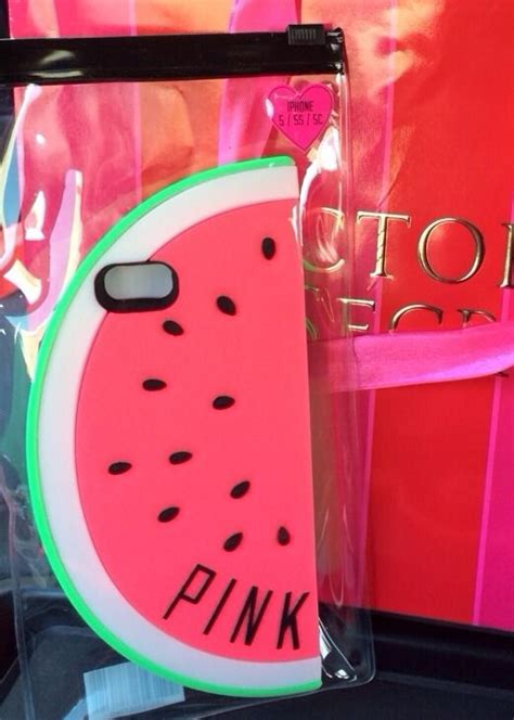 2014 Pink Victorias Secret Watermelon Cover Case Cell Phone Iphone 5