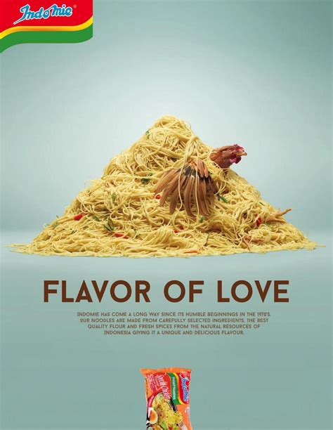Indomie Noodles Print Advert By Flavor Of Love 1 Ads Of The World™ Creative Poster Design