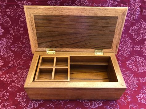 Handmade Wooden Jewelry Box Wood Keepsake Box Trinket Box T Idea Etsy