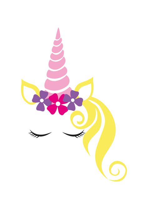 Svg Transparent Background Cute Unicorn Head