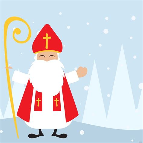 Saint Nicholas Day Drawing Background Eps Illustrator  Psd Png