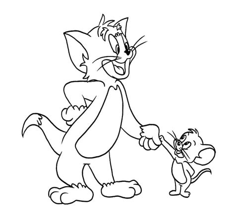 Dibujos De Tom And Jerry Dibujos Animados Para Colorear Y Pintar