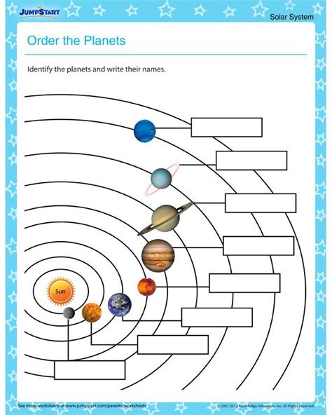 Solar System Worksheet Kindergarten Worksheet24