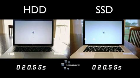 HDD vs SSD MacBook Pro  parison    