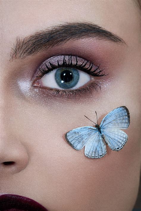 Vogue Beauty Editorial With Model Zuzana Gregorova Butterflies Moths